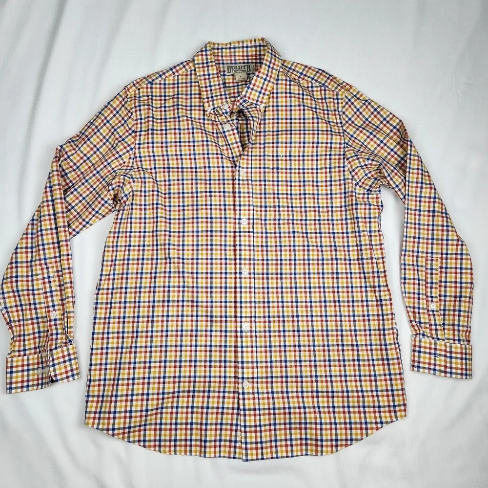 Duluth Trading Co Long Sleeve Button Up Shirt